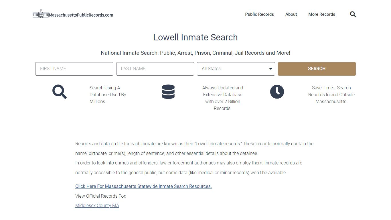Lowell Inmate Search - LPD Current & Past Jail Records